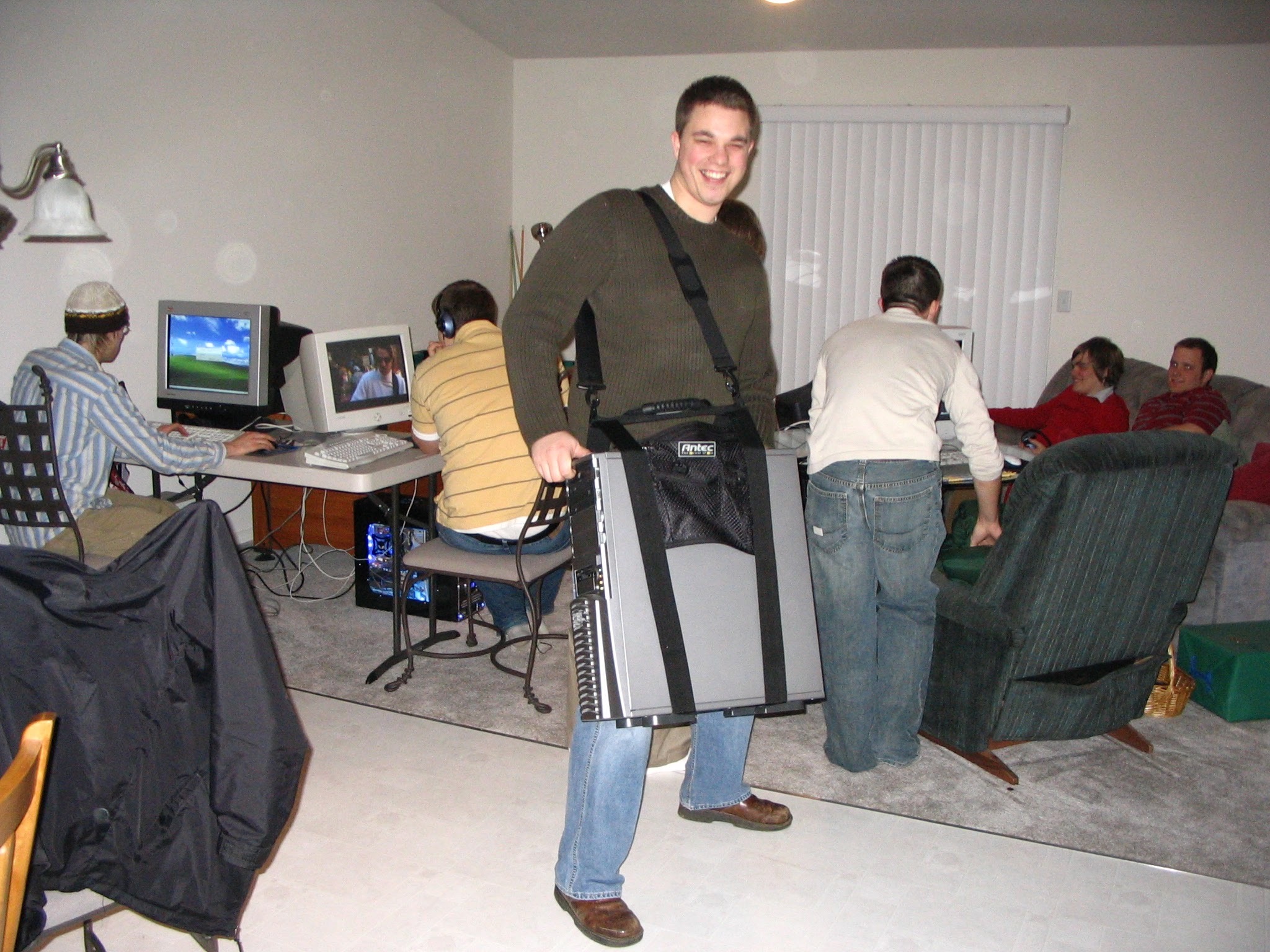 Jamon at a LAN party in the early 2000s